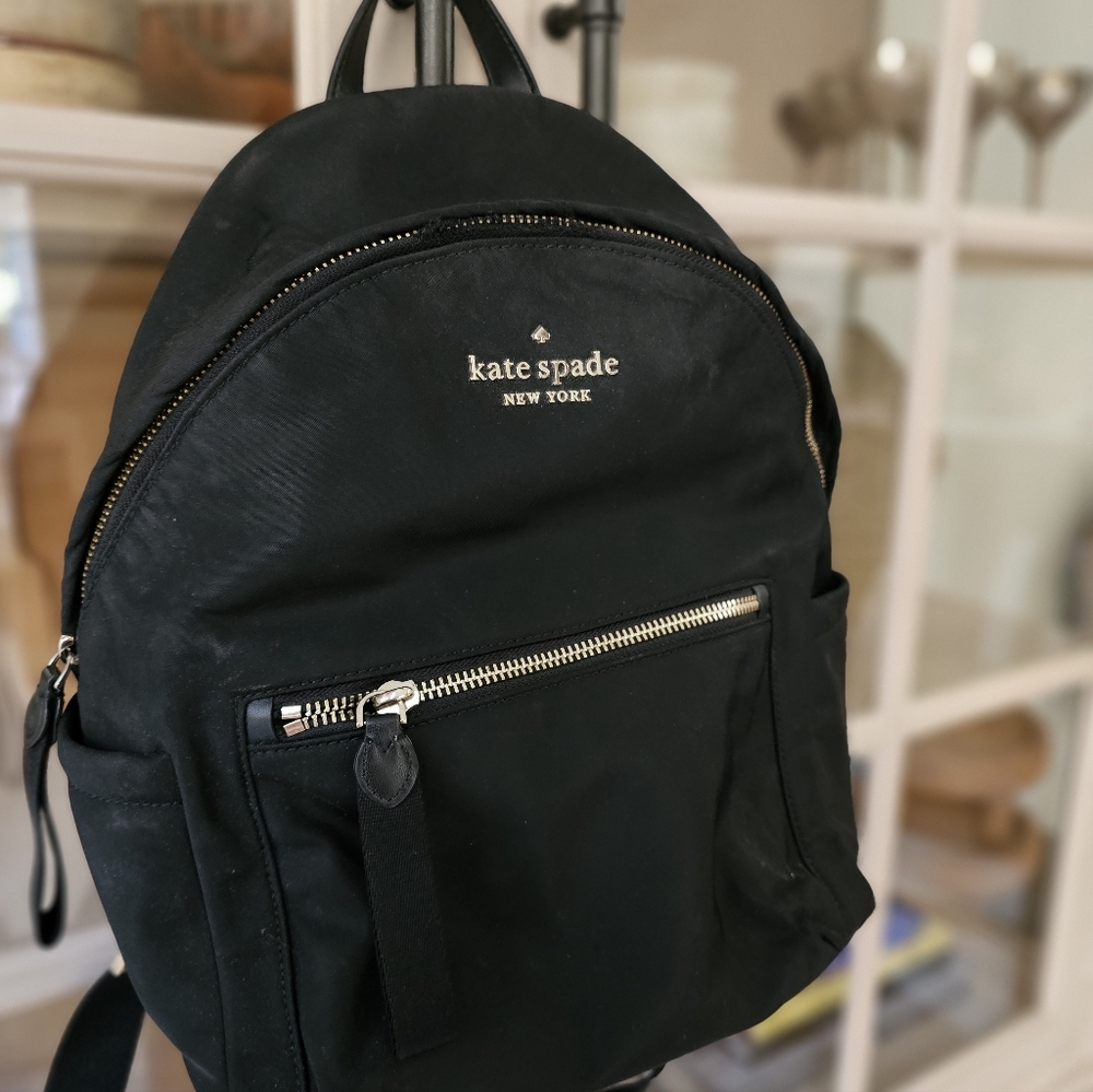 Kate Spade Chelsea Nylon Medium Backpack Black - Picture 7 of 11